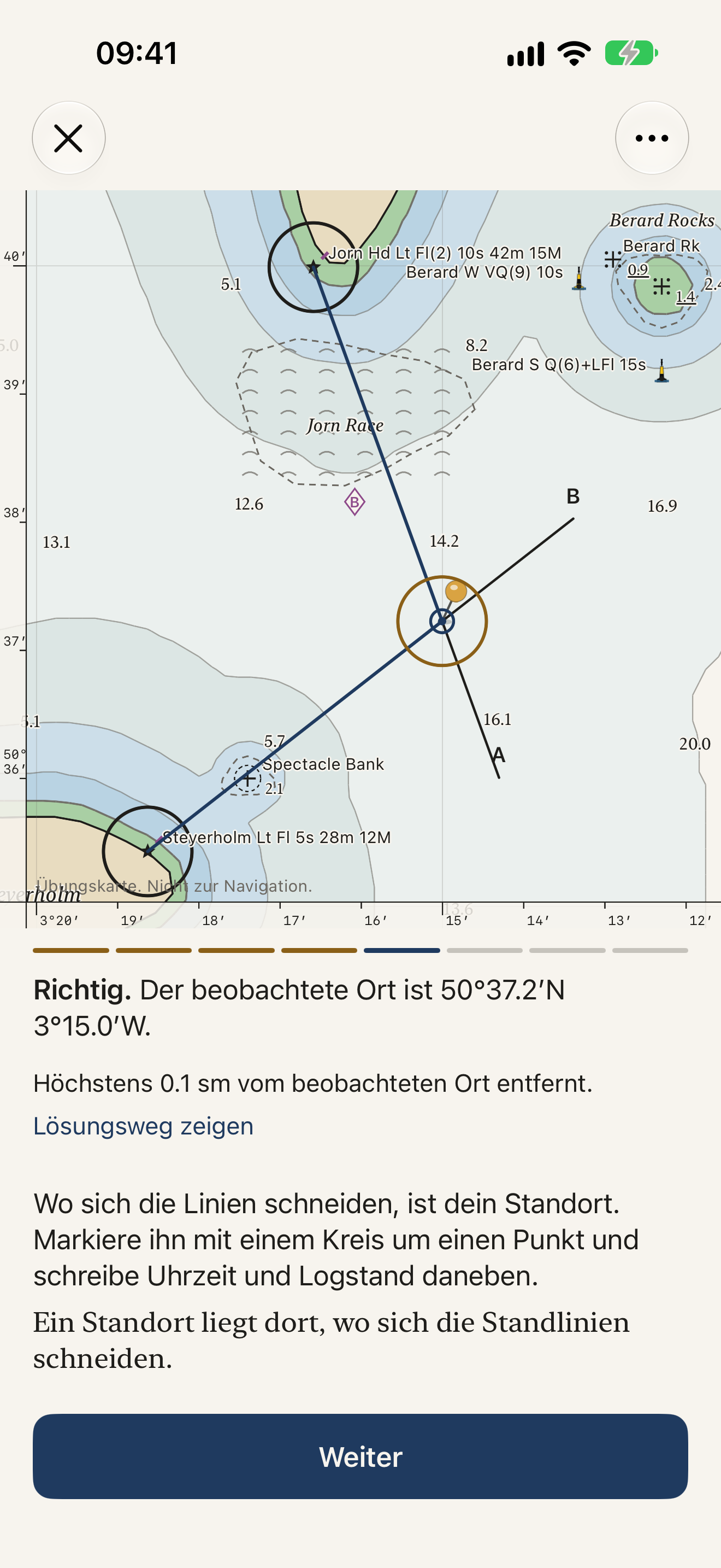 Seekarten und Standort
