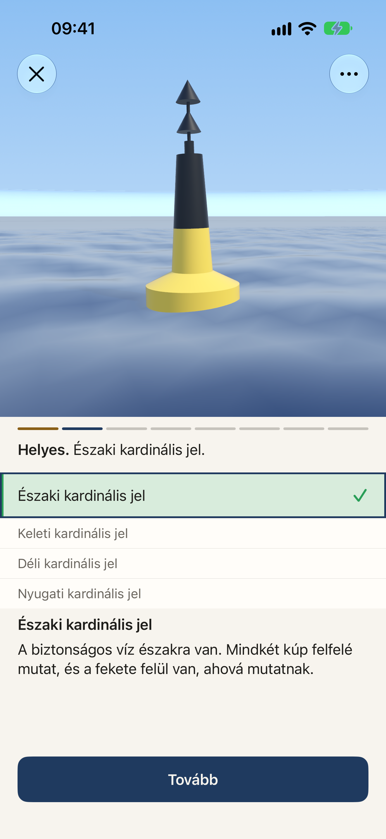 Bójarendszer és parti navigáció