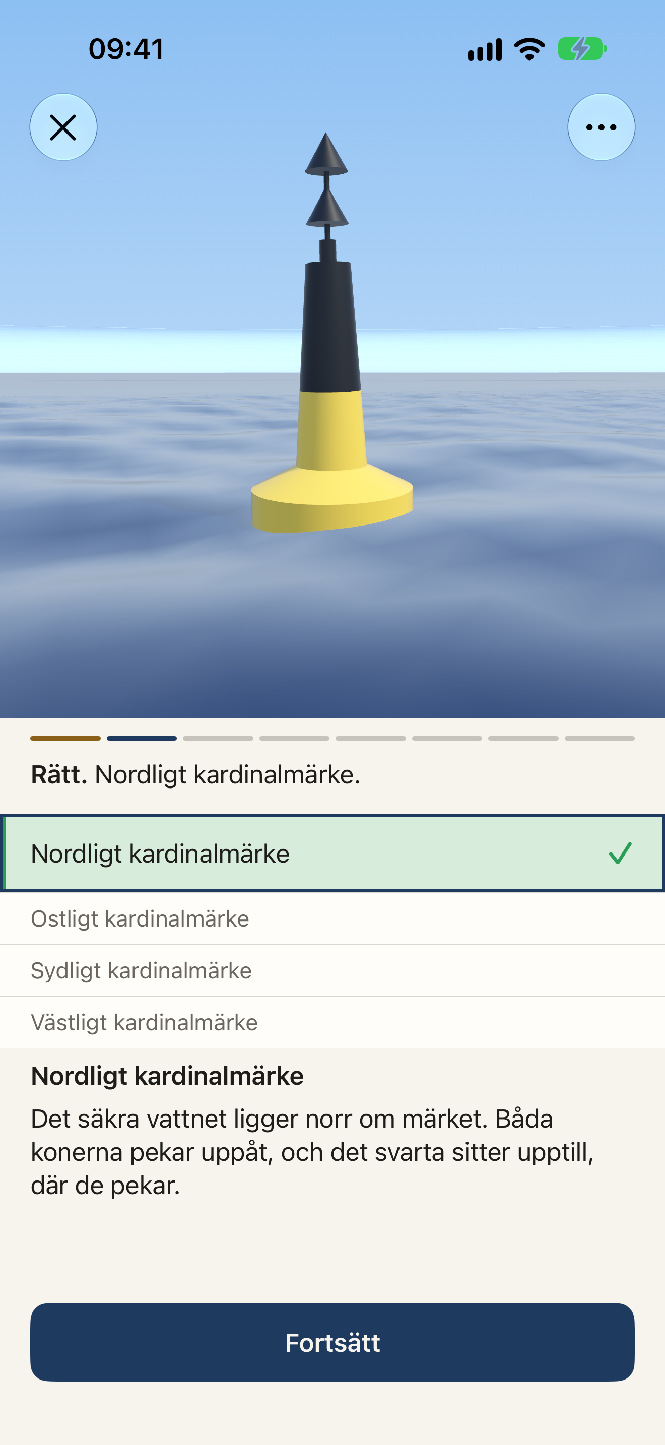 Sjömärken och kustnavigering
